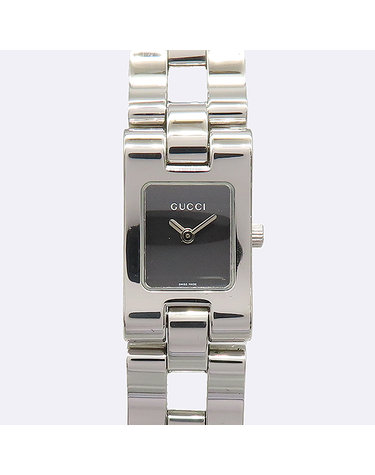 [중고]고이비토 구찌 2305L 은장 스퀘어 스틸밴드 여성용 쿼츠 시계 K30655GU