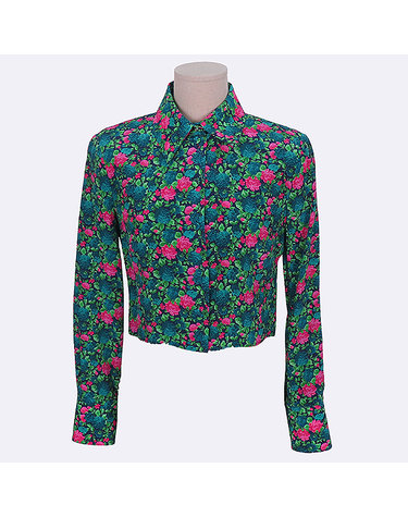 [중고]스미스마켓 구찌 GUCCI(구찌) 784295 플로랄 패턴 여성용 실크 블라우스 - 38사이즈 K30535GU