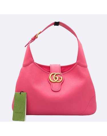 [중고]고이비토 구찌 726274 핑크 레더 아프로디테 미디엄 호보 숄더백 K30765GU