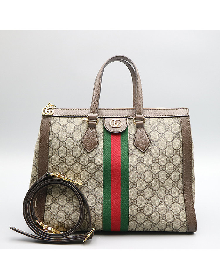 GUCCI 구찌 [중고]고이비토 구찌 524537 GG 로고 슈프림 캔버스 오피디아 미디엄 탑 핸들백  숄더스트랩 2WAY 60314wp