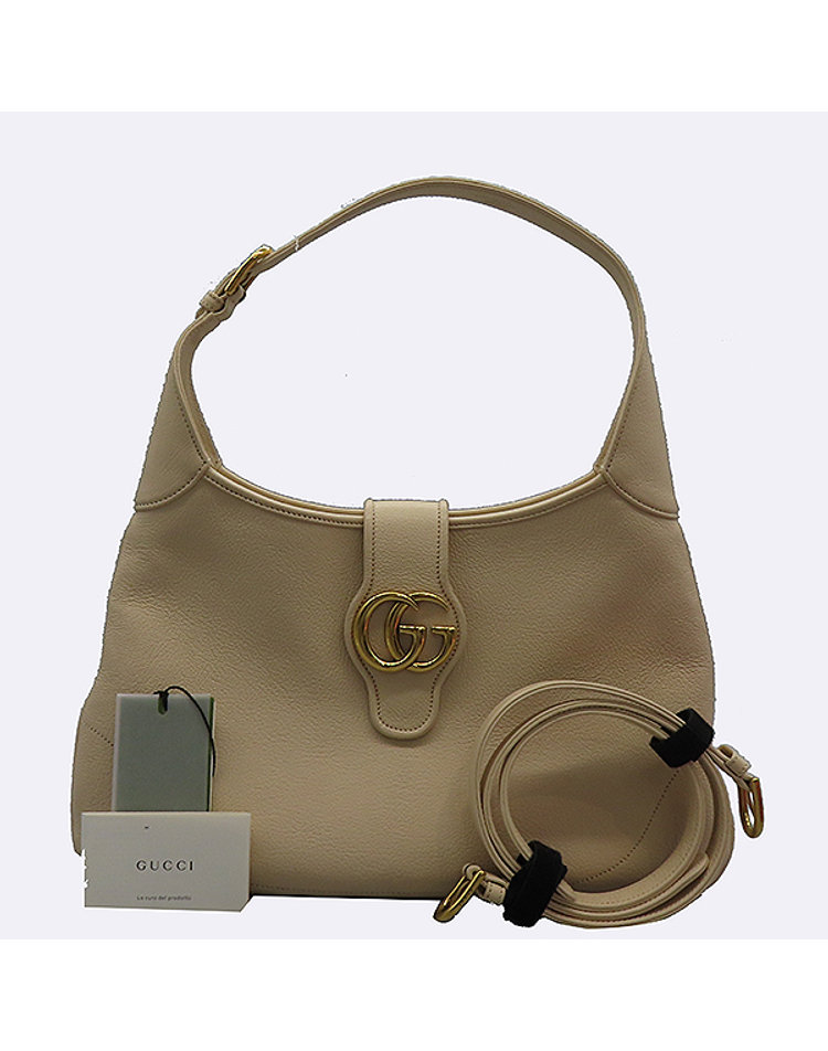 GUCCI 구찌 [중고] [중고명품] [중고]고이비토 구찌 726274 아이보리 레더 아프로디테 미디엄 호보 숄더백 + 숄더 스트랩 60324wp CJ14XX09729