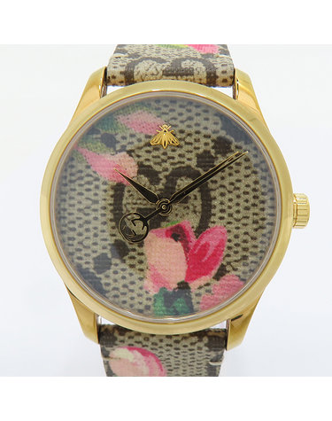 [중고]고이비토 구찌 YA1264038A G-Timeless 핑크 블라썸 38MM 여성용 시계 K30676GU