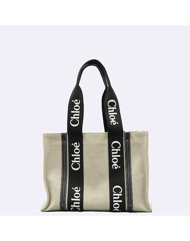 [중고]고이비토 끌로에 CHC22AS383 아이보리 캔버스 우디(WOODY) 미디움 쇼퍼 토트백 [의정부신세계점] UB0497CHLO