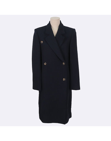 [중고]스미스마켓 랑방 네이비 컬러 여성용 싱글 코트 - 88 K0750LANV