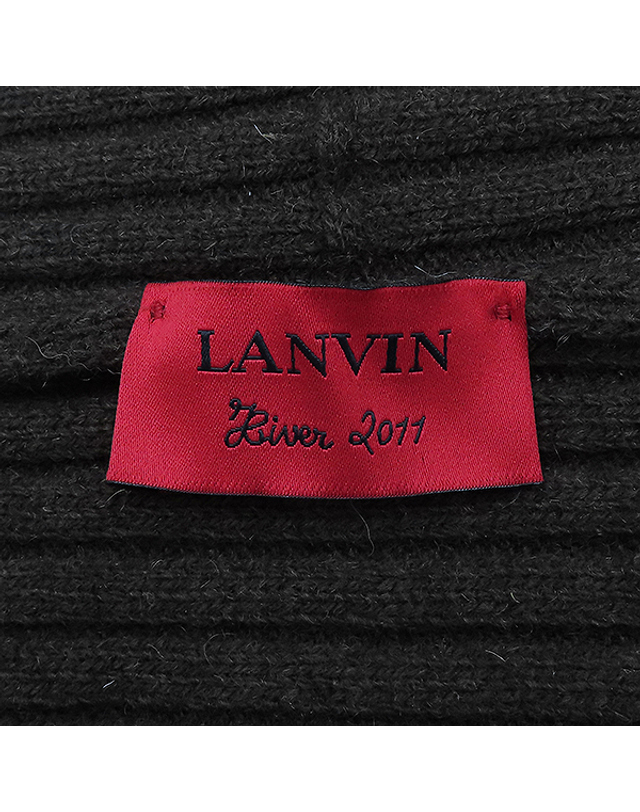 랑방 [중고명품] [중고]스미스마켓 랑방 브라운 컬러 모 혼방 여성용 숄 K0708LANV 착용컷