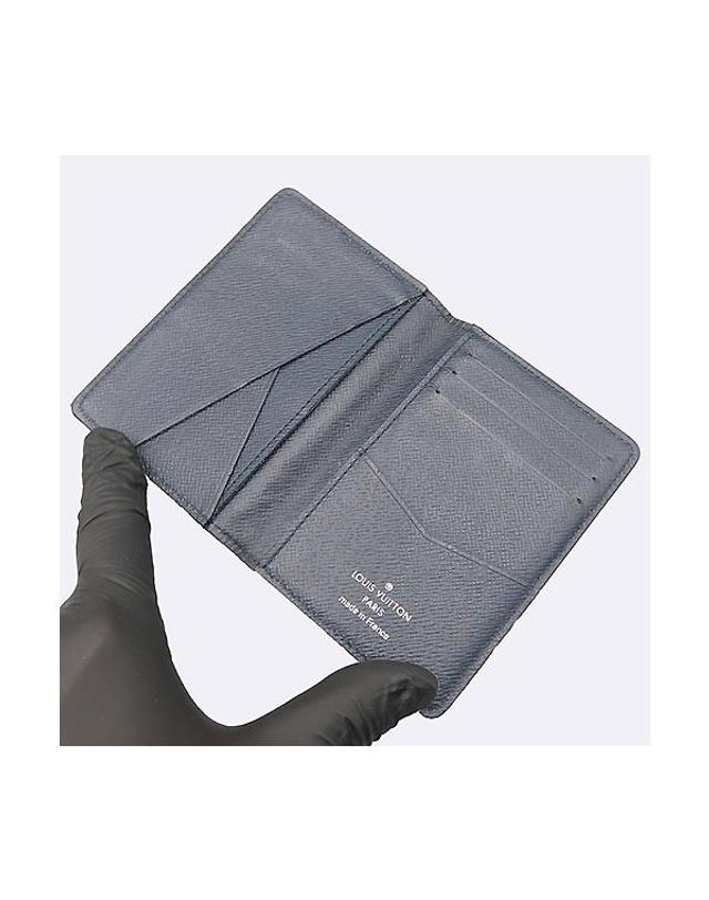 루이비통 [중고명품] [중고]고이비토 루이비통 M61821 에삐 네이비 레더 포켓 오거나이저 카드 지갑 K46606LV 착용컷