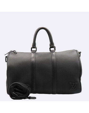 [중고]고이비토 루이비통 M57088 LV 에어로그램 블랙컬러 레더 Keepall Bandouliere 키폴 반둘리에 40 더플 토트백 + 숄더스트랩 2WAY K47181LV