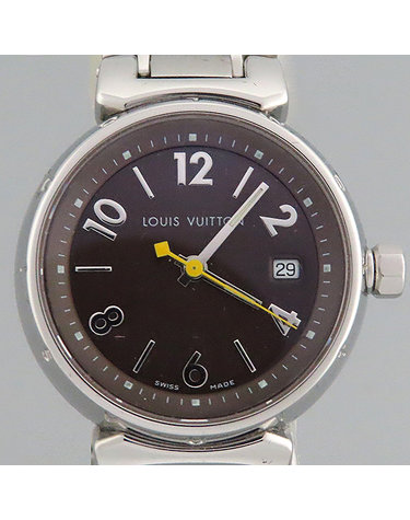 [중고]고이비토 루이비통 Q1211 체인 28MM 땅부르 여성용 쿼츠 시계 K38987LV