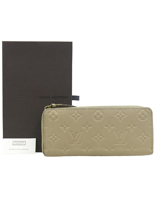 LOUIS VUITTON 루이비통 [중고] [중고명품] [중고]고이비토 루이비통 M60173 모노그램 앙프렝뜨 클레망스 듄컬러 여성용 집업 장지갑 K14025LV CJ79XX10964