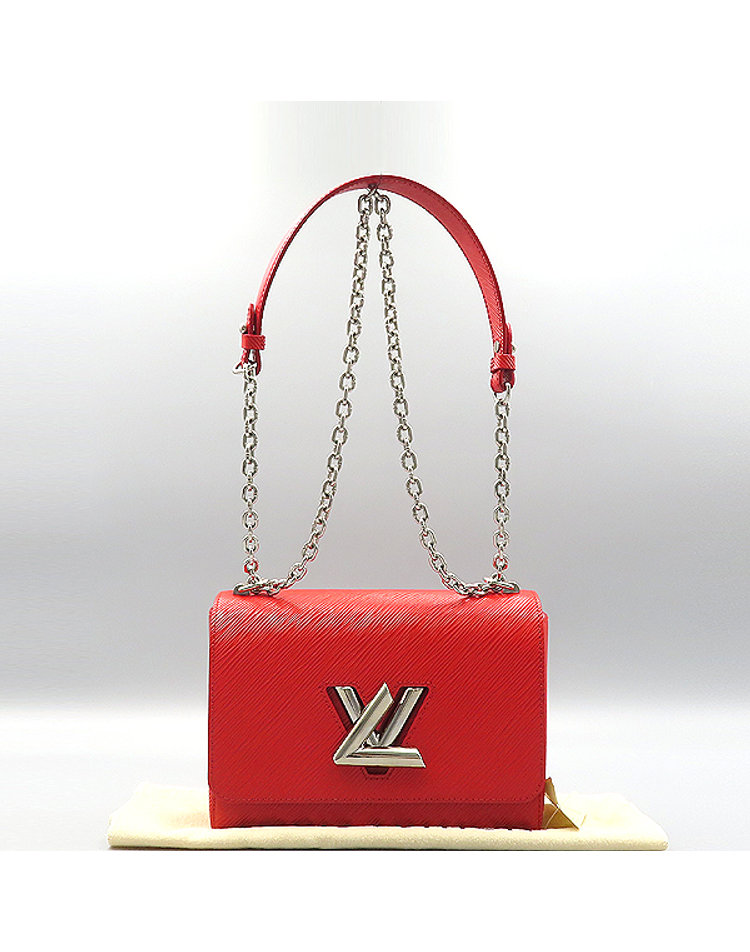 LOUIS VUITTON 루이비통 [중고] [중고명품] [중고]고이비토 루이비통 M50523 에삐 Coquelicot 컬러 레더 트위스트 MM 체인 숄더 겸 크로스백 + 보조거울 K41152LV CJ79XX09540