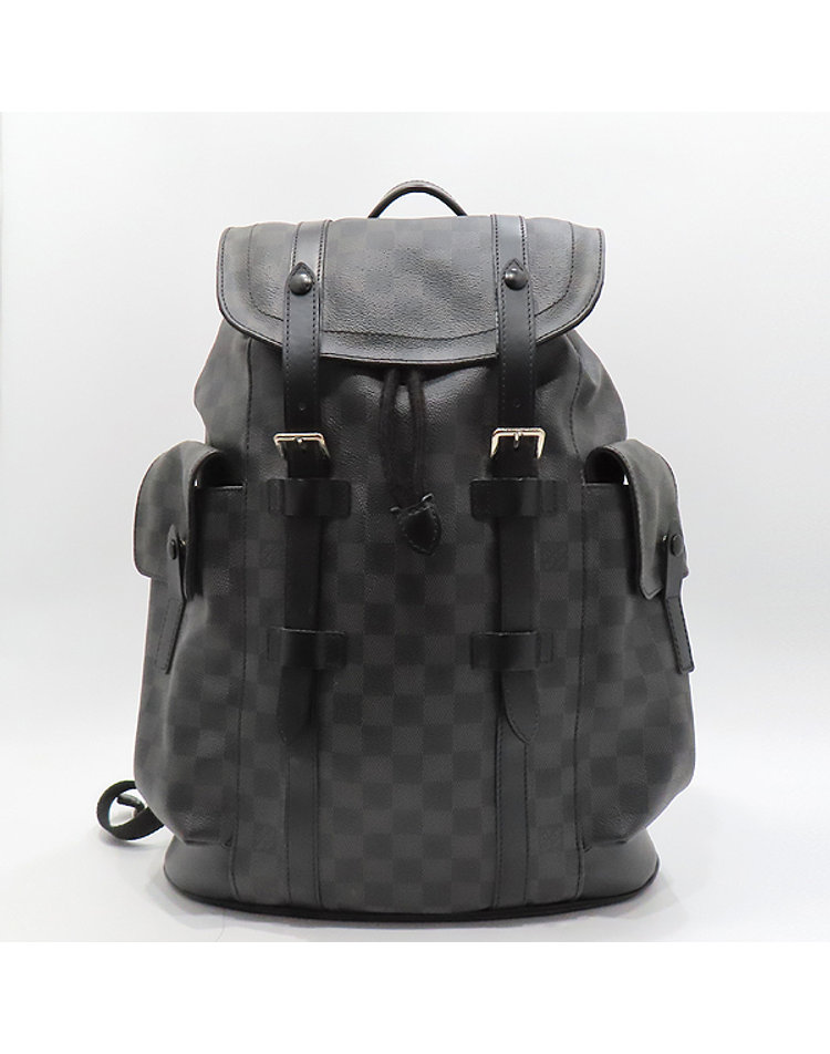 LOUIS VUITTON 루이비통 [중고] [중고명품] [중고]고이비토 루이비통 N41379 다미에 그라피트 캔버스 크리스토퍼 MM 백팩 K48644LV CJ80XX02304