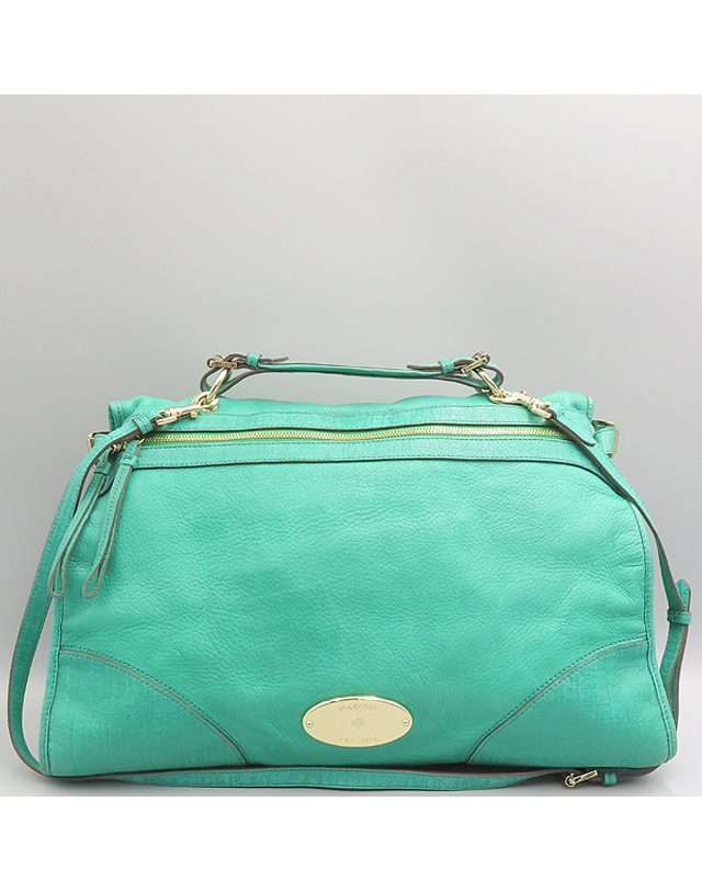 멀버리 [중고명품] [중고]고이비토 멀버리 HH8125 Bright Cabbage(브라이트 캐비지) 레더 오버 사이즈 테일러 사첼백 2WAY K1948MURY 착용컷