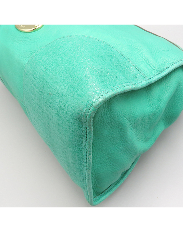 멀버리 [중고명품] [중고]고이비토 멀버리 HH8125 Bright Cabbage(브라이트 캐비지) 레더 오버 사이즈 테일러 사첼백 2WAY K1948MURY 착용컷