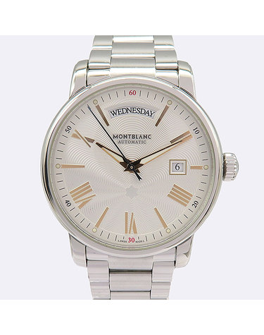 [중고]고이비토 몽블랑 114854 40.5MM 로마 인덱스 데이 데이트 오토매틱 스틸 남성용 시계 K2277MO