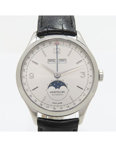 [중고]고이비토 몽블랑 112538 Heritage Chronometrie (헤리티지 크로노메트리) 퀀템 컴플리트 문페이즈 오토매틱 가죽밴드 남성용 시계 K2150MO