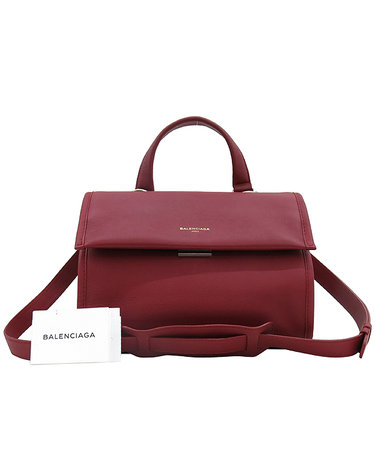 [중고]고이비토 발렌시아가 17S/S 456984 로고 장식 레드 컬러 툴 토트백 + 숄더스트랩 K0681CI
