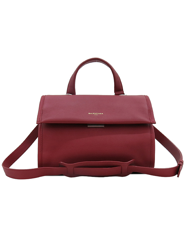 발렌시아가 [중고명품] [중고]고이비토 발렌시아가 17S/S 456984 로고 장식 레드 컬러 툴 토트백 + 숄더스트랩 K0681CI 착용컷