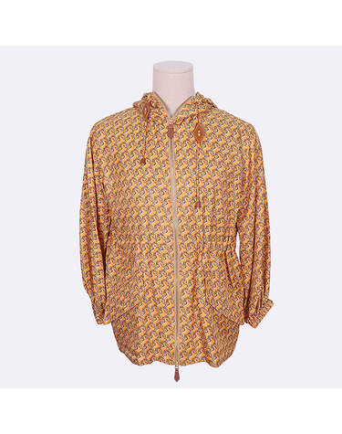[중고]스미스마켓 버버리 BURBERRY(버버리) 8031232 실크 100% 유니콘 프린트 윈드 브레이커 자켓 - 34사이즈 K9932BU