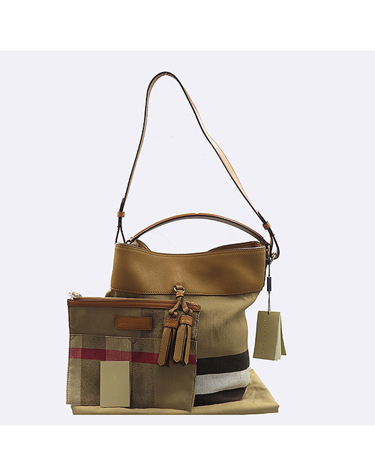 BURBERRY 버버리 [중고] [중고명품] [중고]고이비토 버버리 39829371 애쉬비 캔버스 레더 트리밍 2WAY 60328wp CK46XX02704
