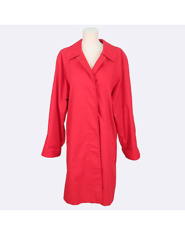 [중고]스미스마켓 버버리 레드 컬러 여성용 트렌치 코트 K8966BU
