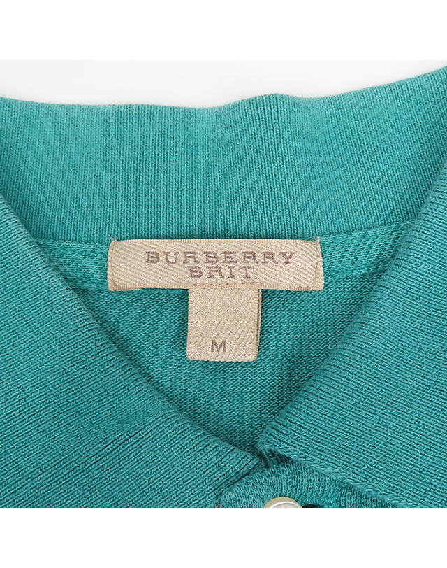 버버리 [중고명품] [중고]스미스마켓 버버리 BURBERRY(버버리) 3929358 그린 폴로 반팔 남성용 티 - M사이즈 K8192BU 착용컷