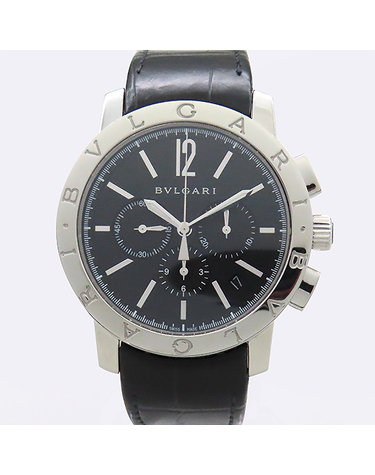 [중고]고이비토 불가리 BB41SCH BVGARI BVGARI(불가리 불가리) 크로노 데이트 오토매틱 스틸 남성용 시계 K2795BV