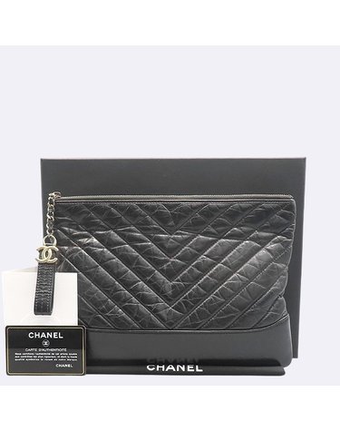 [중고]고이비토 샤넬 A84287Y61477 블랙 레더 가브리엘 스몰 클러치백 K15938CH