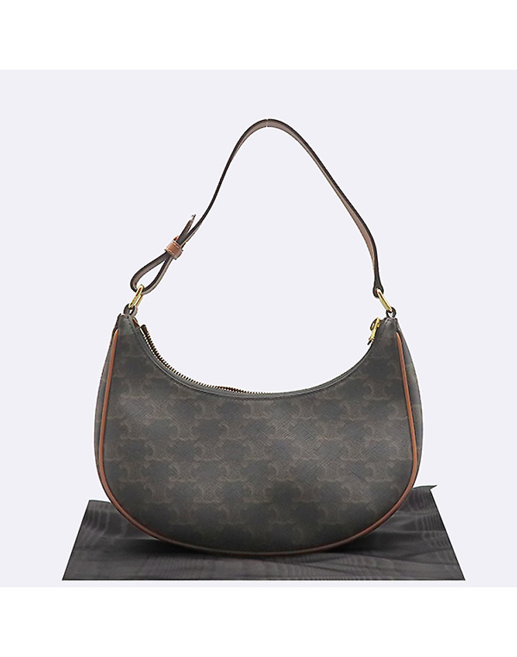 CELINE 셀린느 [중고] [중고명품] [중고]고이비토 셀린느 193952 탠 컬러 카프스킨 트리오페 켄버스 아바 호보 숄더백 60343wp CK81XX01039