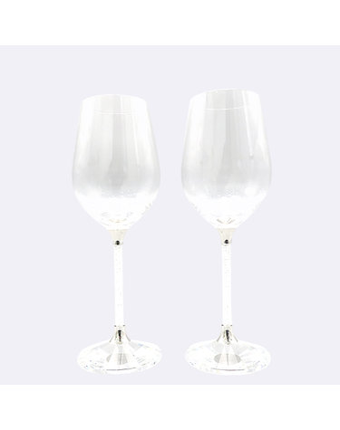 [중고]고이비토 스와로브스키 1095948 크리스털린 와인 잔 글라스 2P 세트 K2102SR