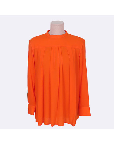 [중고]스미스마켓 에르메스 HERMES(에르메스) 오렌지 컬러 울 100% 여성용 블라우스 - 36사이즈 K5936H