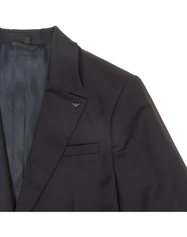 아르마니 [중고명품] [중고]스미스마켓 아르마니 울 100% 네이비 남성용 정장 SET K3628AR 착용컷