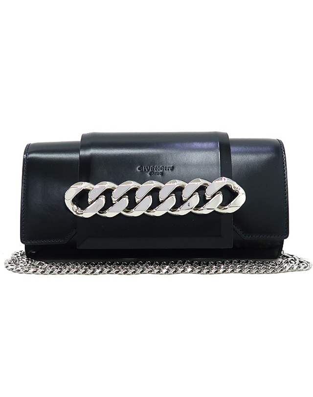 지방시 [중고명품] [중고]고이비토 지방시 BB05468776 001 블랙컬러 레더 INFINITY MINI 인피니티 미니 체인 락 디테일 플랩 크로스백 K0866GIV 착용컷