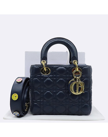 [중고]고이비토 디올 M0532OCAL 레이디디올 블루 컬러 스몰 MY ABC DIOR 토트백 겸 숄더백 57106wp