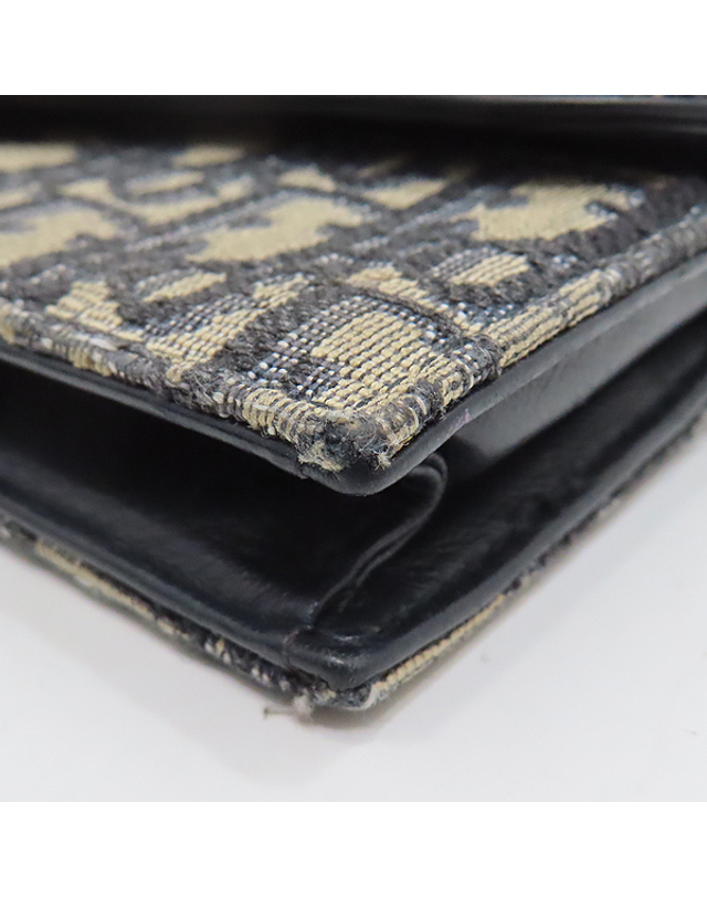 디올 [중고명품] [중고]고이비토 디올 S5644CTZQ M928 블루 Dior Oblique 디올 오블리크 자가드 SADDLE 새들 카드지갑 K4751CD 착용컷
