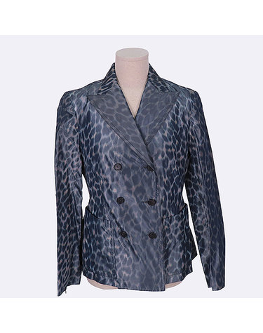 [중고]스미스마켓 디올 DIOR(디올) 실크 100% 레오파드 패턴 여성용 더블 자켓 - 36사이즈 K5183CD