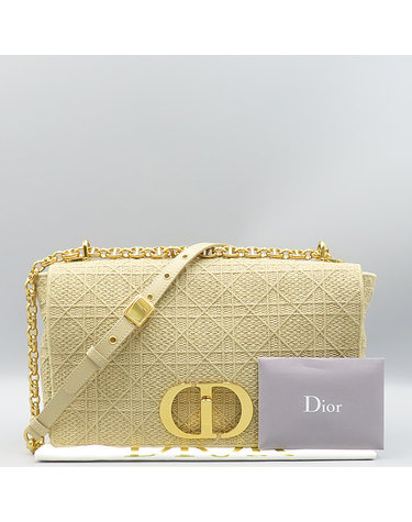 [중고]고이비토 디올 M9243UREX 까나쥬 캔버스 DIOR CARO 디올 카로 라지 금장 CD 트위스트 체인 숄더백 K4677CD