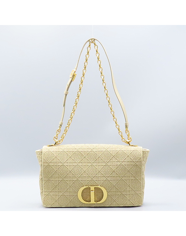 디올 [중고명품] [중고]고이비토 디올 M9243UREX 까나쥬 캔버스 DIOR CARO 디올 카로 라지 금장 CD 트위스트 체인 숄더백 K4677CD 착용컷