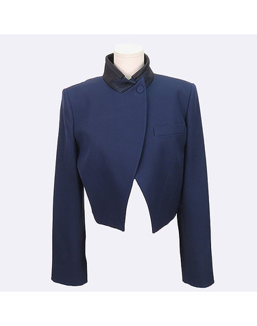 [중고]스미스마켓 펜디 FJ7292 네이비 컬러 모 100% 볼레로 여성용 숏자켓 - 42 K4621FD
