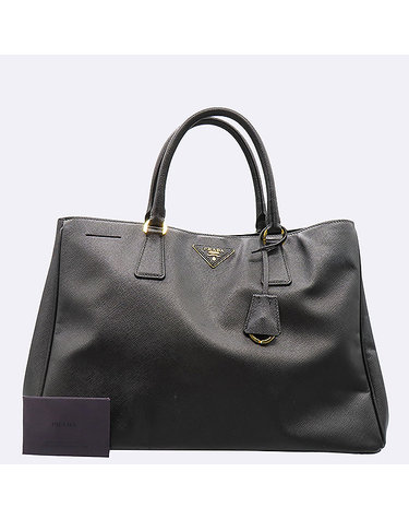 [중고]고이비토 프라다 BN1844 SAFFIANO LUX (사피아노 럭스) NERO 블랙 레더 삼각 금장 로고 토트백 60790wp