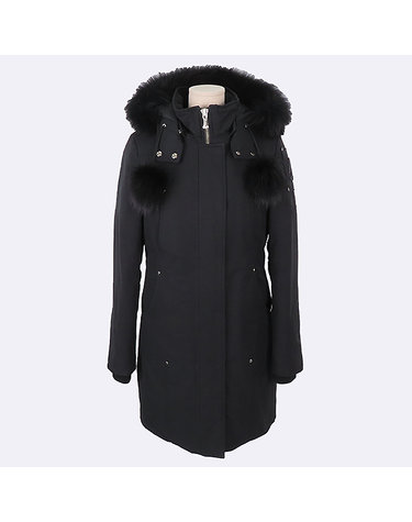 [중고]스미스마켓 무스너클 19FMK8675LPK 블랙 컬러 STIRLING PARKA(스틸링 파카) 블랙 퍼 여성용 롱 패딩 - M사이즈 K0373MSN