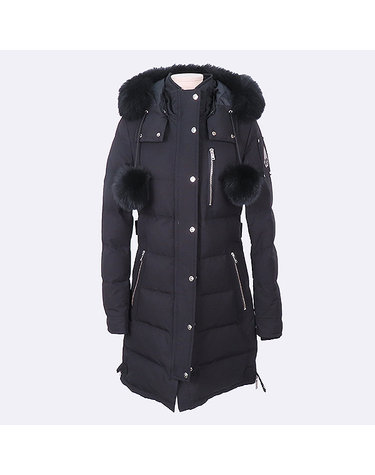 [중고]스미스마켓 무스너클 M39LP228 291 스틸링 블랙컬러 여성용 롱패딩 - S사이즈 K0376MSN