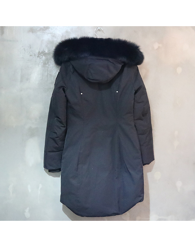 무스너클 [중고명품] [중고]스미스마켓 무스너클 M32LP223 블랙 컬러 벌틱 여성용 후드 롱패딩 K0238MSN 착용컷