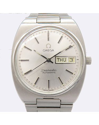 [중고]고이비토 오메가 166.0216 빈티지 Seamaster(시마스터) 데이데이트 운모 글래스 오토매틱 스틸 남성용 시계 61012wp
