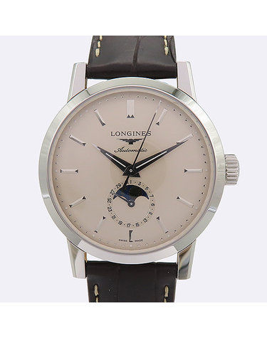 [중고]고이비토 론진 L4.826.4.92.2 1832 Heritage(헤리티지) 문페이즈 40MM 가죽밴드 남성용 시계 K0265LG