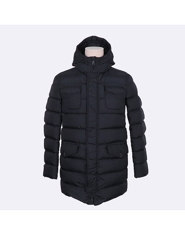 [중고]스미스마켓 에르노 PI0191U 12004Z 9389 블랙 후드 자켓 남성용 패딩 - 46size 61005wp