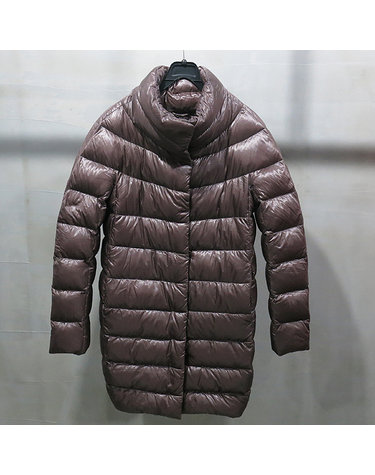 [중고]스미스마켓 에르노 퍼플그레이 컬러 PIUMINO(거위털) 여성용 구스다운 롱 패딩 K0003HRN