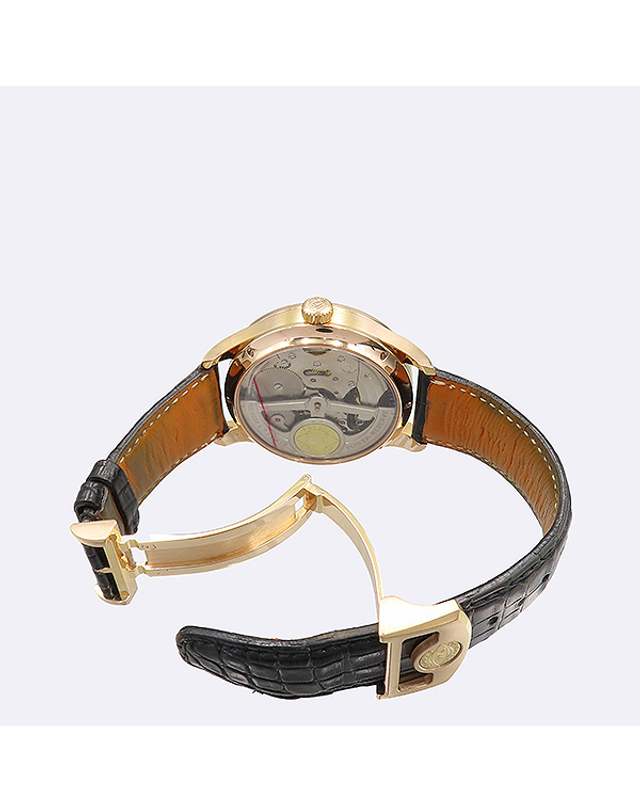 아이더블유씨 [중고명품] [중고]고이비토 IWC IW504402 Portuguese(포르투기저) 한정판 18K 금통 투르비옹 미스테르 레트로그레이드 오토매틱 가죽밴드 남성용 시계 K0236IWC 착용컷