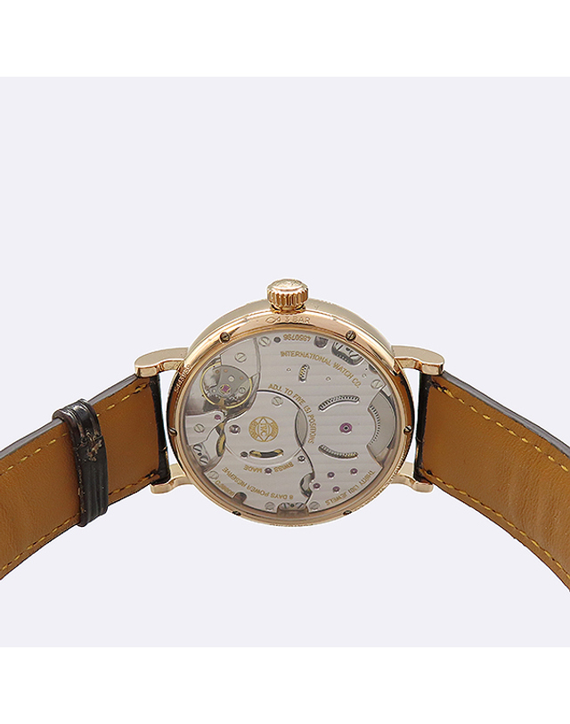 아이더블유씨 [중고명품] [중고]고이비토 IWC IW516409 18K 금통 포르토피노 핸드 와인드 문 페이즈 수동 가죽밴드 남성용 시계 K0251IWC 착용컷
