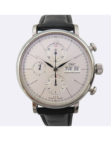 [중고]고이비토 IWC IWC(아이더블유씨) IW391027 PORTOFINO(포르토피노) 42MM 크로노그래프 오토매틱 가죽 밴드 남성용 시계 K0259IWC