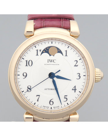 [중고]고이비토 IWC IWC(아이더블유씨) IW459308 18K 금통 다 빈치 문페이즈 36MM 오토매틱 엘리게이터 스트랩 여성용 시계 K0151IWC